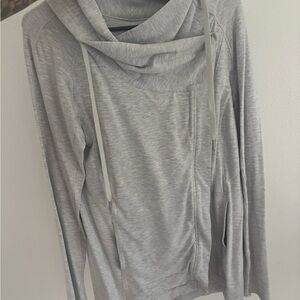 Lululemon Gray Cowl a-line sweatshirt/jacket
